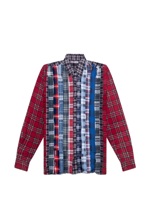 Needles ribbon flannel shirt Red RW393