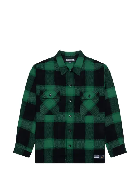 Neighborhood buffalo-check shirt Green 252BENHSHM02GR