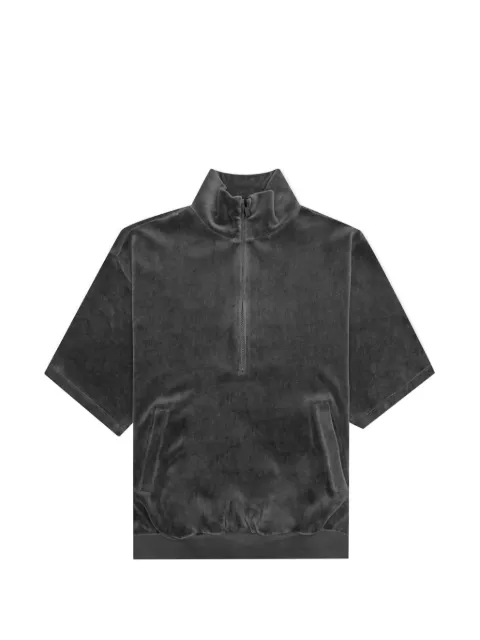 FEAR OF GOD ESSENTIALS velour mock-neck sweatshirt Black 192BT213077FW
