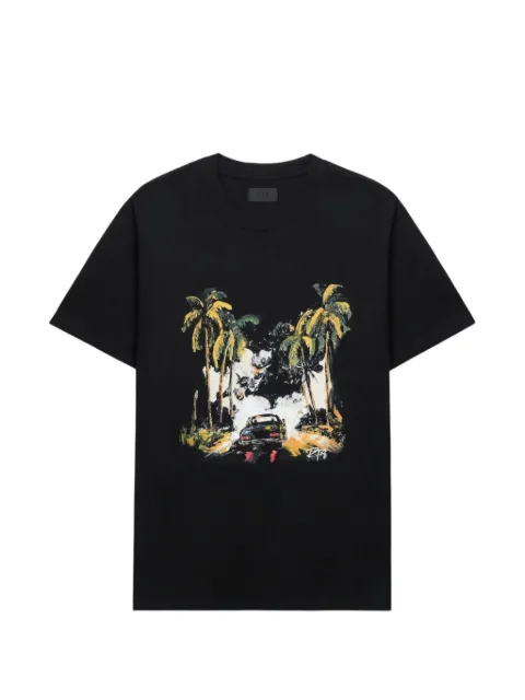 RTA Colin oversized graphic T-shirt Black MCRNK911T1322BKCRB