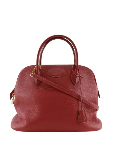 Hermès Pre-Owned 2003 Clemence Bolide 35 satchel Red A4920IT0J6QKS6M6