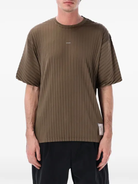 Satisfy AuraLite™ pleated T‑Shirt Brown 110435060150601