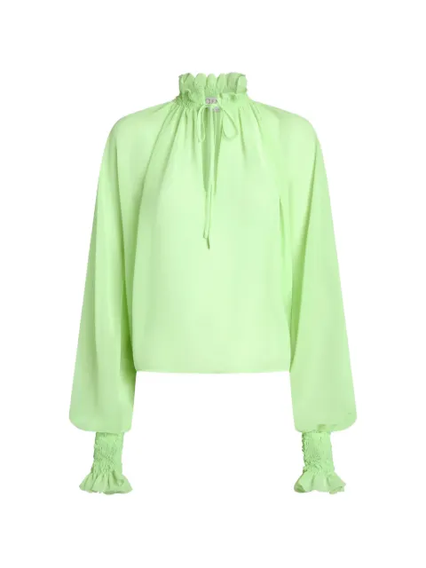 Genny drawstring fluid blouse Green 80AJM66800345