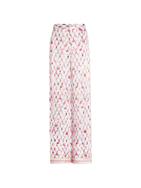Genny floral print trousers Pink 80AJA1P3NS868