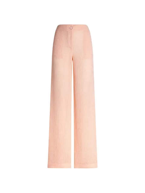 Genny button linem trousers Pink 80AJA177N0788