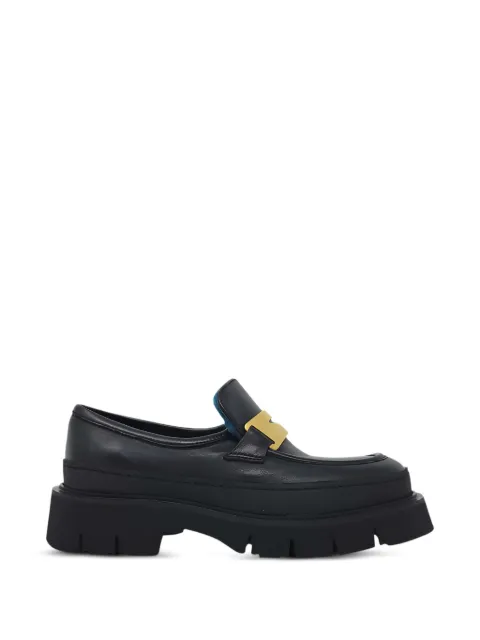 Madison Maison shearling-lining loafers Black MD52