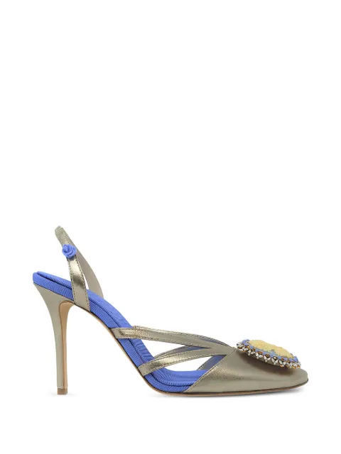 Madison Maison Cameo slingback pumps Gold POSTIANOSLINGBACK95