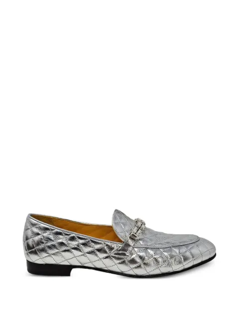 Madison Maison quilted loafers Silver MD101