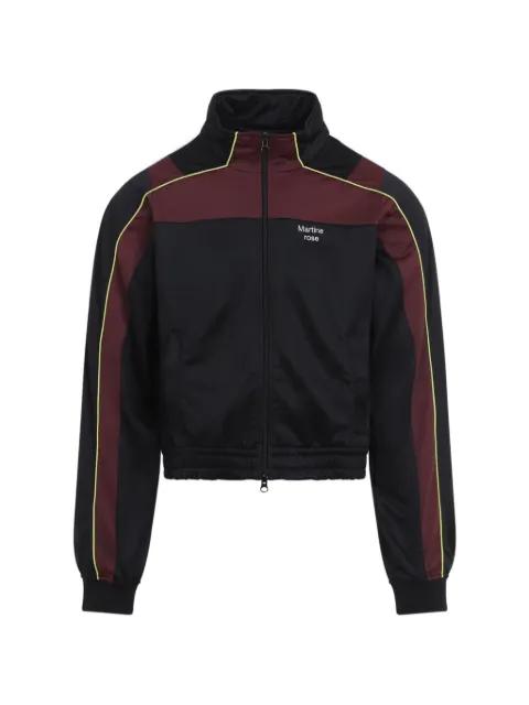 Martine Rose Shrunken zip-up track jacket Black 137JT18062