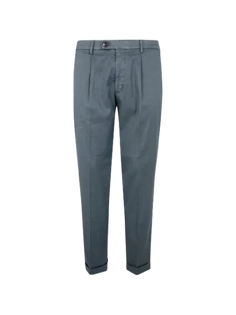 michael coal pleated linen trousers Blue FREDERICK2951