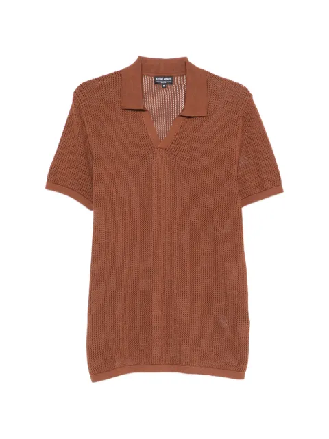 Antony Morato V-neck knitted T-shirt Brown MMSW01594YA200090