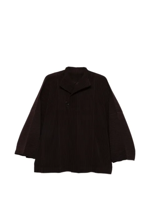 Homme Plissé Issey Miyake Wear or Wrap pleated jacket Brown HP66JC211