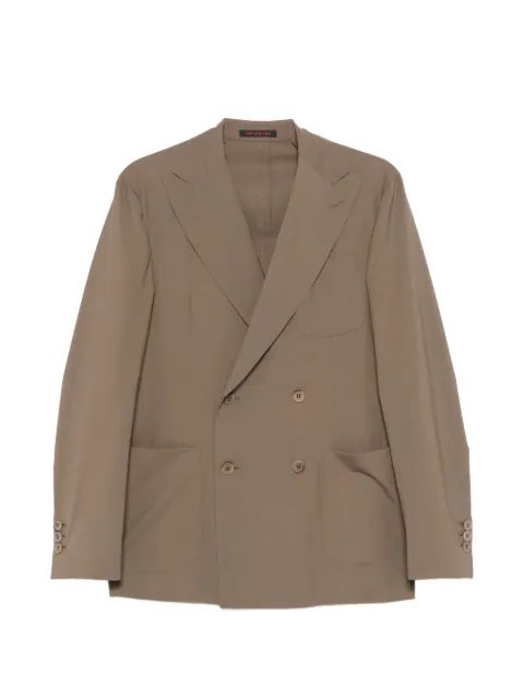 The Gigi double-breasted pocket jacket Brown NAPOLI2ED9101