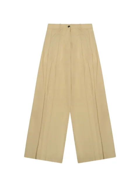 Nine In The Morning pleated wide-leg palazzo pants Neutrals PE99PETRA