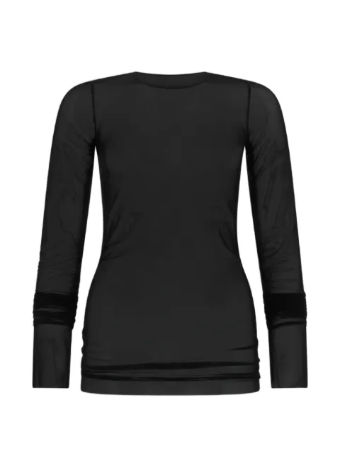 Rick Owens Lilies long-sleeves T-shirt Black LI01F7202TUS09