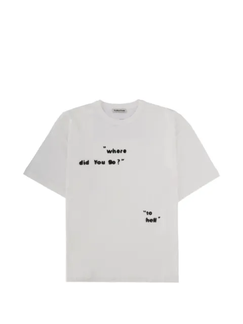 YMC print-detail T-shirt White U6AAF