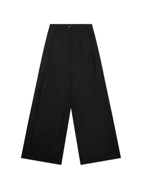 Nine In The Morning Petra pleated wide-leg trousers Black PE99PETRA
