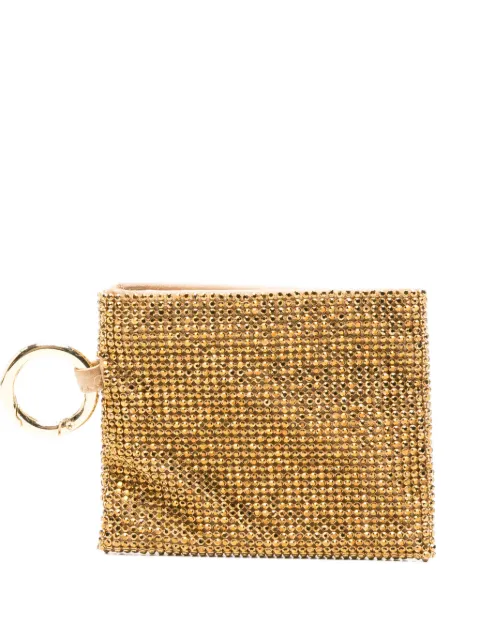 Benedetta Bruzziches crystal-embellished wallet Gold 0143029