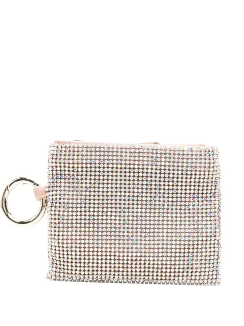 Benedetta Bruzziches crystal-embellished wallet Gold 0143161