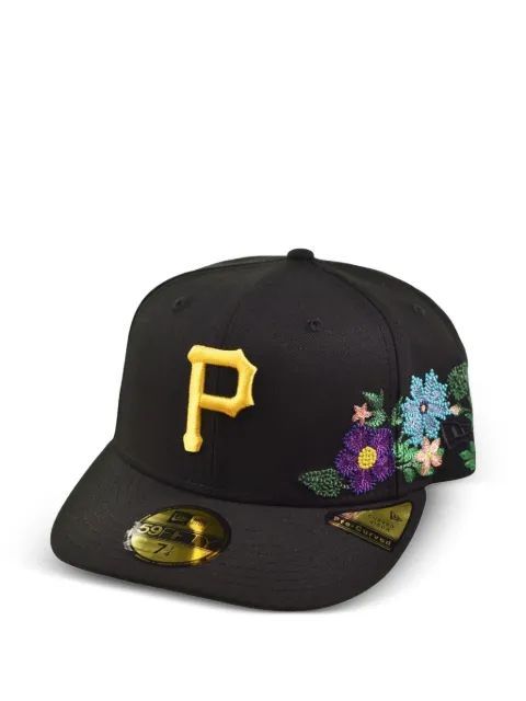 NEW ERA CAP 59FIFTY Tonal Florals Pittsburg Pirates fitted cap Black 60668936