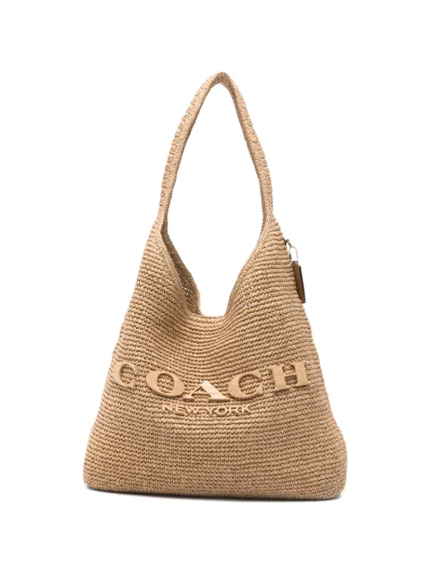 Coach 39 Brooklyn embossed-logo shoulder bag Neutrals CDU76