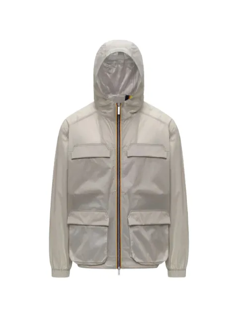 K-Way hooded pocket jacket Neutrals K3134GW