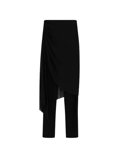 Giuseppe Di Morabito gathered draped trousers Black 06PSPA15416300