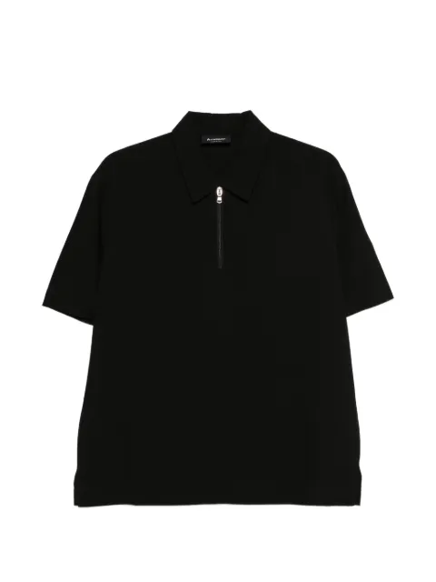 AROVESCIO zip short-sleeve polo Black M245020