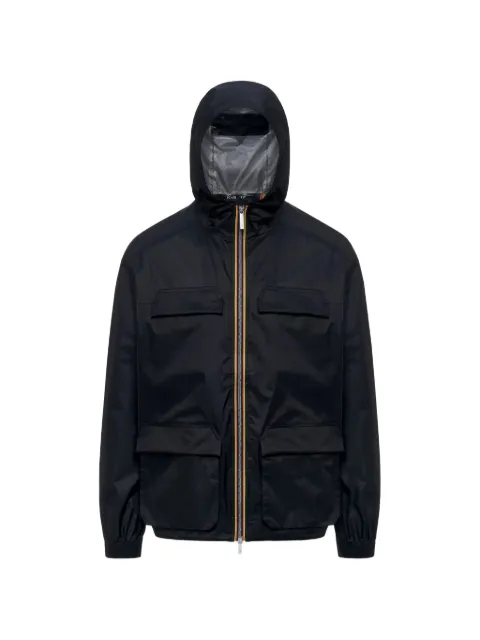K-Way hooded pocket jacket Blue K3134GW