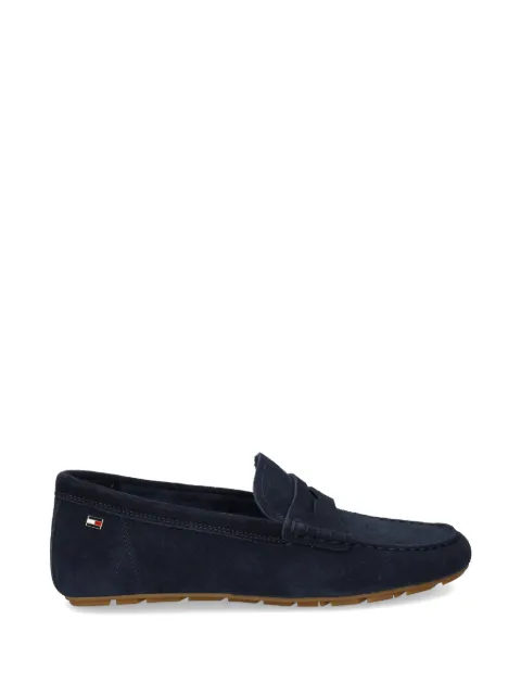 Tommy Hilfiger suede penny leather loafers Blue FW0FW08558