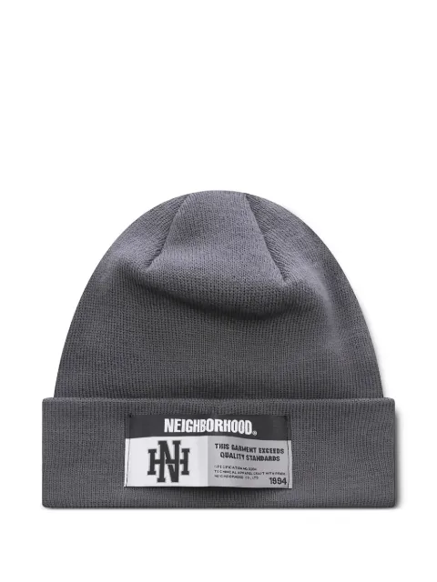 Neighborhood label detail beanie Grey 252YGNHHT01GY