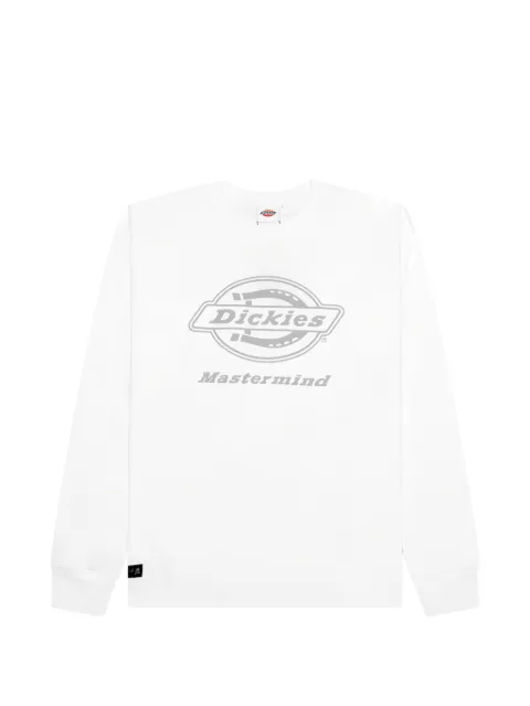 Mastermind Japan x Dickies skull logo T-shirt White MJ25C14TS216