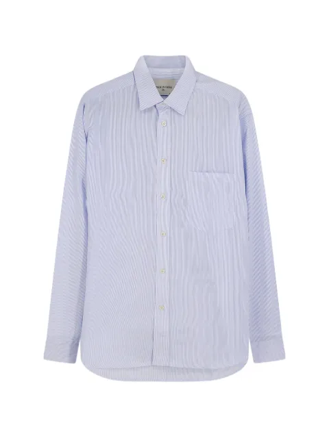 WALK IN PARIS striped pocket shirt White WHITEPINSTRIPSWHITECOTTON