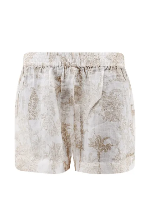 MC2 Saint Barth elasticated-waist printed shorts White MEA002