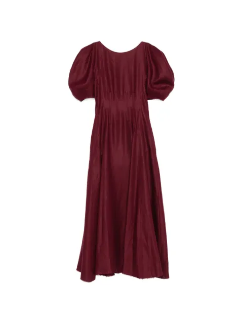 Gabriela Hearst puff-sleeve maxi dress Red 2264147
