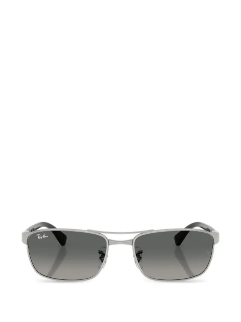 Ray-Ban rectangle-frame sunglasses Silver RB377800371