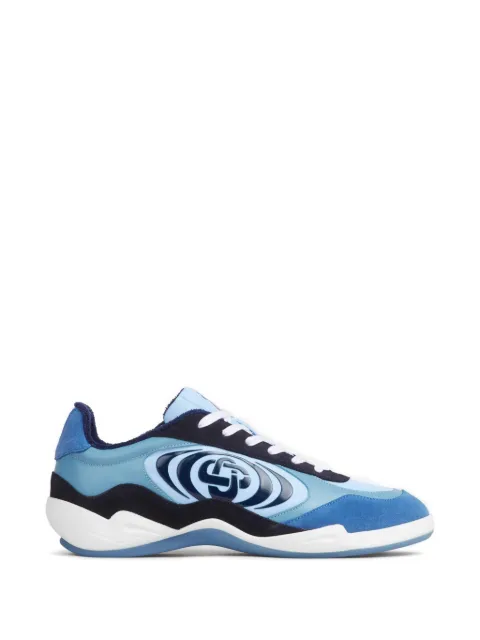 Casablanca logo-detail leather sneakers Blue ASP26SNK02902