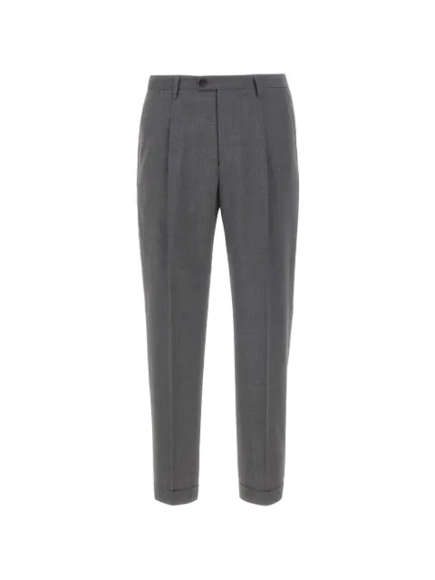 DEVORE front-pleats cuffed trousers Grey DVR44CW20070205