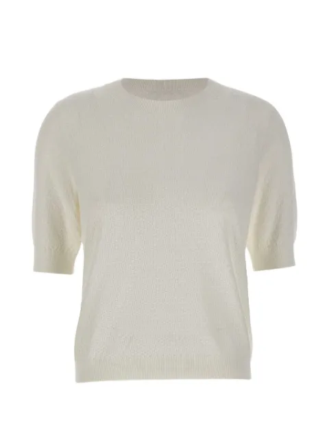 Kangra interwoven short sleeve T-shirt White 351021001
