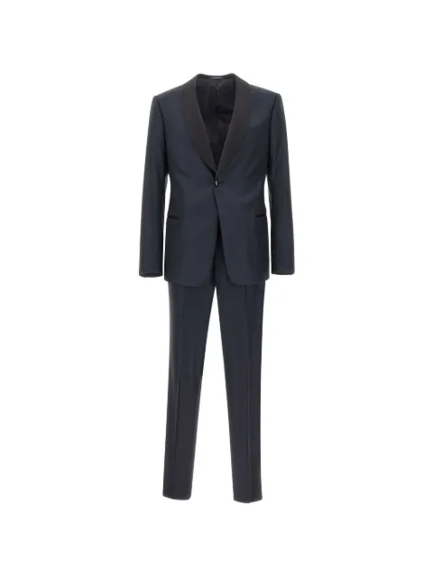 Emporio Armani shawl lapels single-breasted suit Blue EM000470TE20510UB109