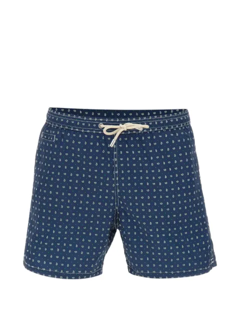 MC2 Saint Barth Lighting Micro paisley-print drawstring swim shorts Blue LIG001600072L