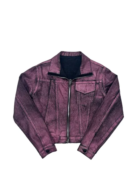 SP5DER x Levi's metallic-wash denim jacket Purple SP5DER382