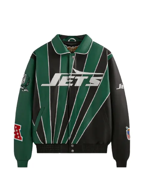 KITH x Jeff Hamilton NFL Jets varsity jacket Green KITH224