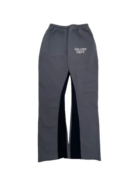 GALLERY DEPT. logo-print flared track pants Grey GD061