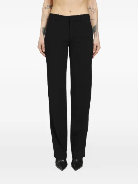 YEHUAFAN tailored trousers Black C1001030