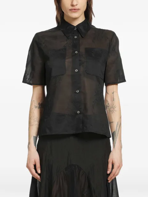 OUR LEGACY pocket short-sleeve shirt Black W2262XNB
