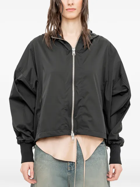 Andrea Ya'aqov hooded oversized jacket Black 26WCRU66NYLON