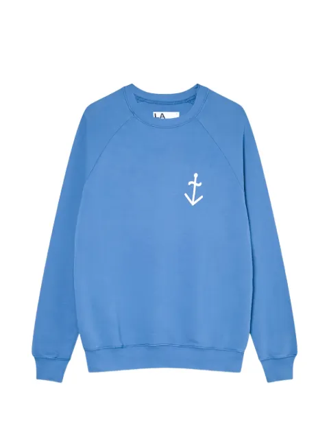 LA PAZ logo-detail sweatshirt Blue SS260080210INDIGOOFFWHITELOGO