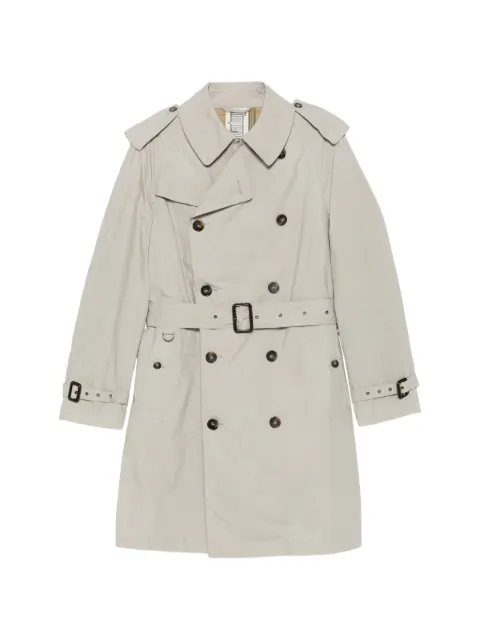 L'impermeabile double-breasted belted coat Grey VASCOUWAXCOT