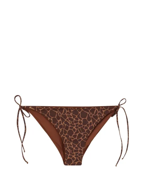 MC2 Saint Barth Virgo animal-print bikini bottom Brown VIR0001